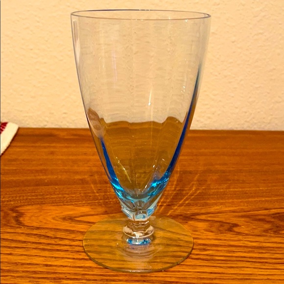 unknown Other - Blue depression glass sundae glass